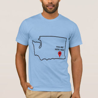 Camiseta Você está aqui, Walla Walla Washington.