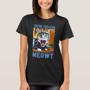 Camiseta Você está assustando Gato-de-Cabra-de-Ovo Gato 10