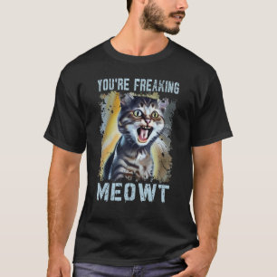 Camiseta Você está assustando Gato-de-Cabra-de-Ovo Gato-de-