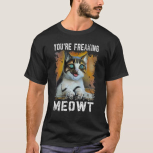 Camiseta Você está assustando Gato de Mato de Gato