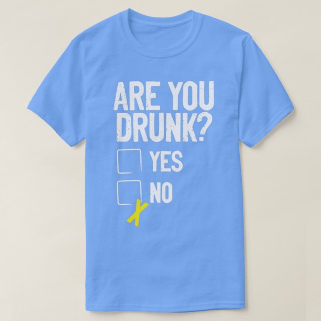 Camiseta Você está bêbado (Frente do Design)