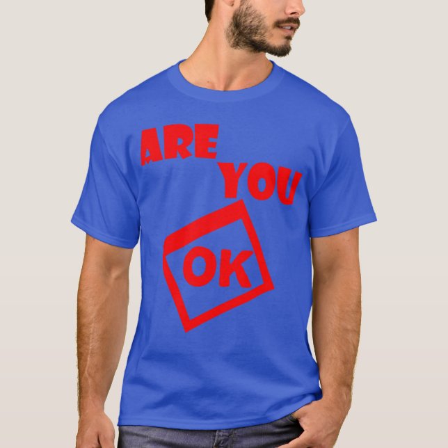 Camiseta você está bem presente dos anos 70 (Frente)