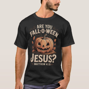 Camiseta Você Está Caindo O Ween Jesus, Dia das Bruxas Cris