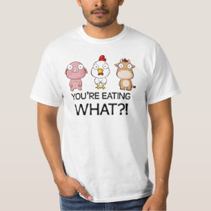 Camiseta Você está comendo que?! - Você come que?! -