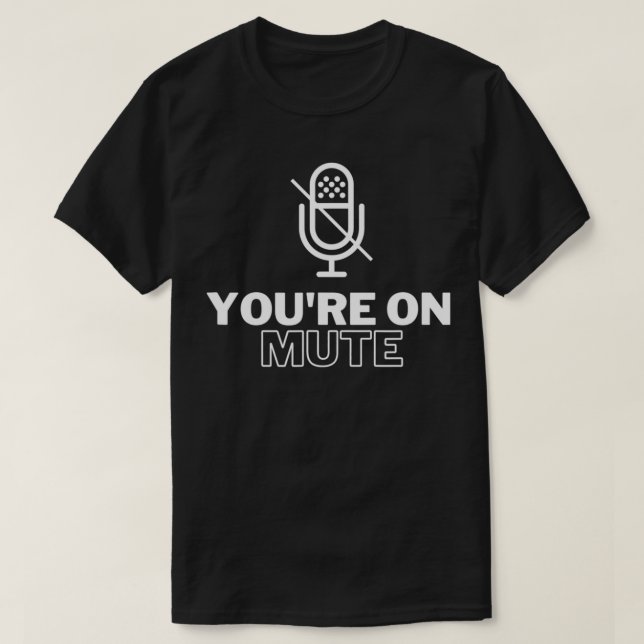 Camiseta Você está em Comunicações cômicas sem som (Frente do Design)