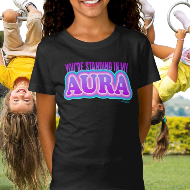 Camiseta Você está em Minha Aura: Engraçado Yoga Black (You're Standing In My Aura
Funny Spiritual Yoga Humor
on Kids Black Tee)