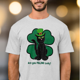 Camiseta Você está Felino Sortudo?