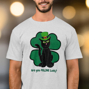 Camiseta Você está Felino Sortudo?