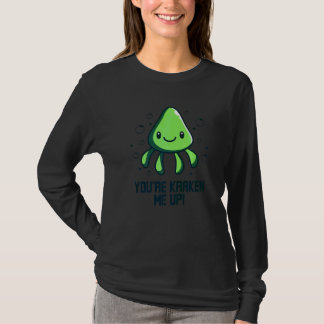 Camiseta Você está Kraken Me Up Polvo Lula Lulas