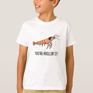 Camiseta Você está Krillin É um Trocadilho de Krill Engraça