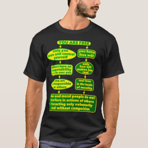 Camiseta Você está livre (escuro)