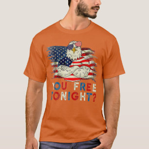 Camiseta Você está livre esta noite Dia da Independência do