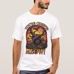 Camiseta Você está me dando arrepios Gato Preto de Hallowee