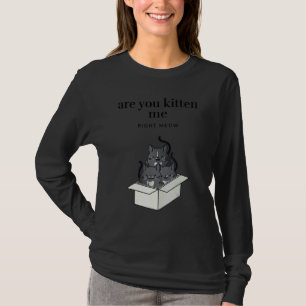 Camiseta Você Está Me Enchendo de Gatos Agora Mesmo Gatos T