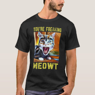 Camiseta Você Está Me Meowendo Gato Trocadilho Gato Piada