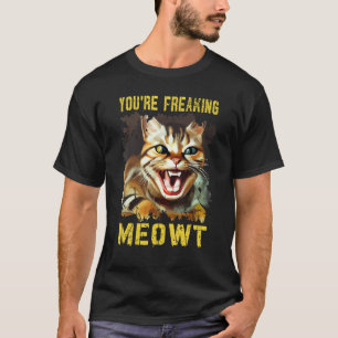 Camiseta Você Está Me Meowtando Gato Meme Meow Trocadilho G