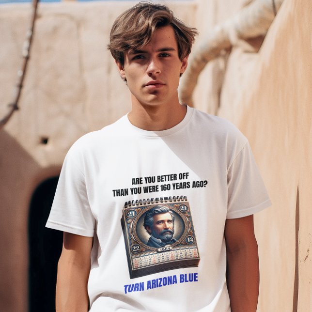 Camiseta Você Está Melhor do que Há 160 Anos? (Criador carregado)