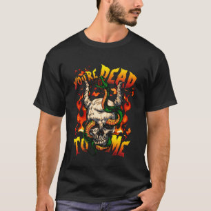 Camiseta Você está Morto de mim no Halloween Demon Face Cob