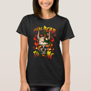 Camiseta Você está Morto de mim no Halloween Demon Face Cob