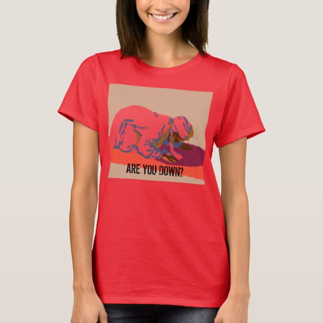 Camiseta você está no chão? (Frente)