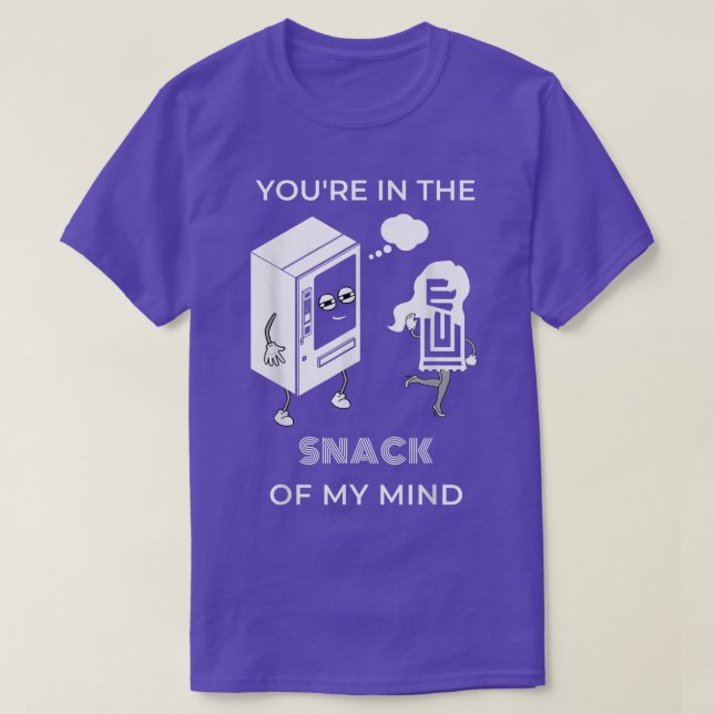 Camiseta Você está no SNACK da minha mente. (Frente do Design)