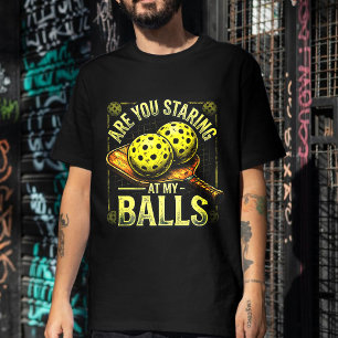 Camiseta Você Está Olhando Para as Minhas Bolas- Roupas de 