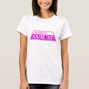 Camiseta VOCÊ está PARA FORA - projete a pista de decolag