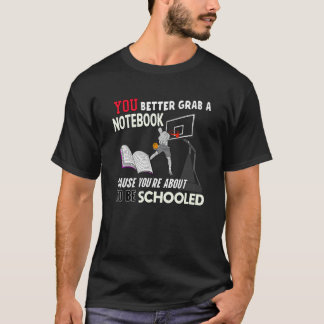 Camiseta Você Está Prestes a Ser Aulas - Basquete Engraçado