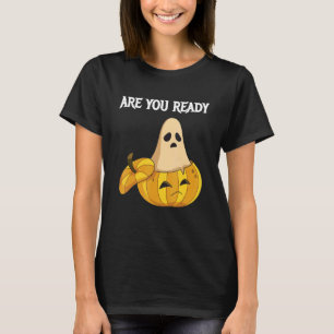 Camiseta Você está pronto, Pumpkins e Fantasmas