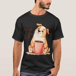 Camiseta Você & eu Café - Corgi Fofo & Café Aconchegante