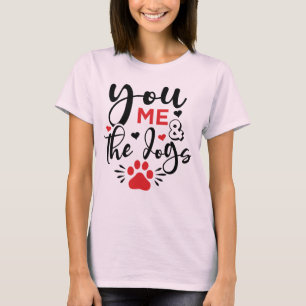 Camiseta Você, eu e Cat Dog, Namorados T-Shirt