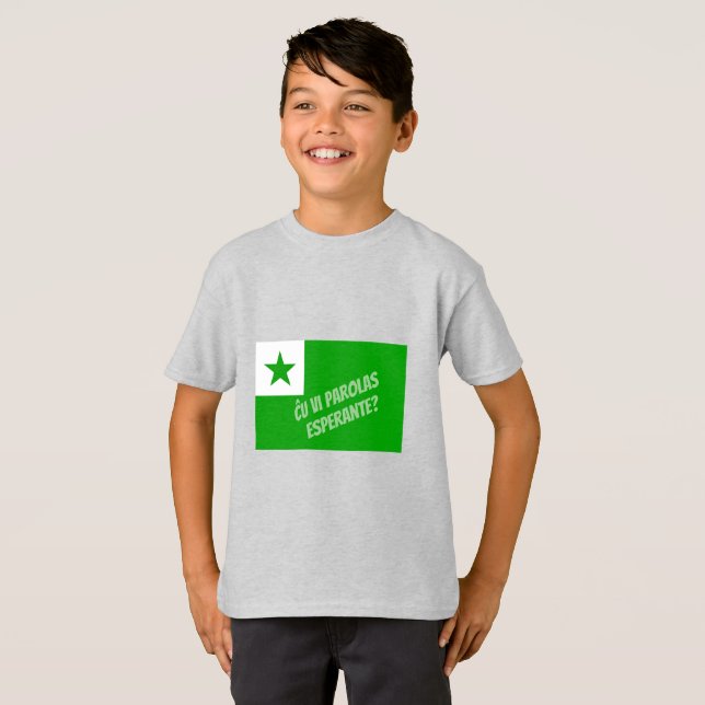 Camiseta Você fala Esperanto? (Frente Completa)