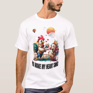 Camiseta Você Faz Meu Coração Cantar Homens Brancos