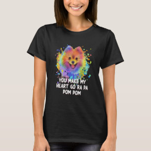 Camiseta Você Faz Meu Coração Ir Ra Pa Pom Pom Pomerania Hu