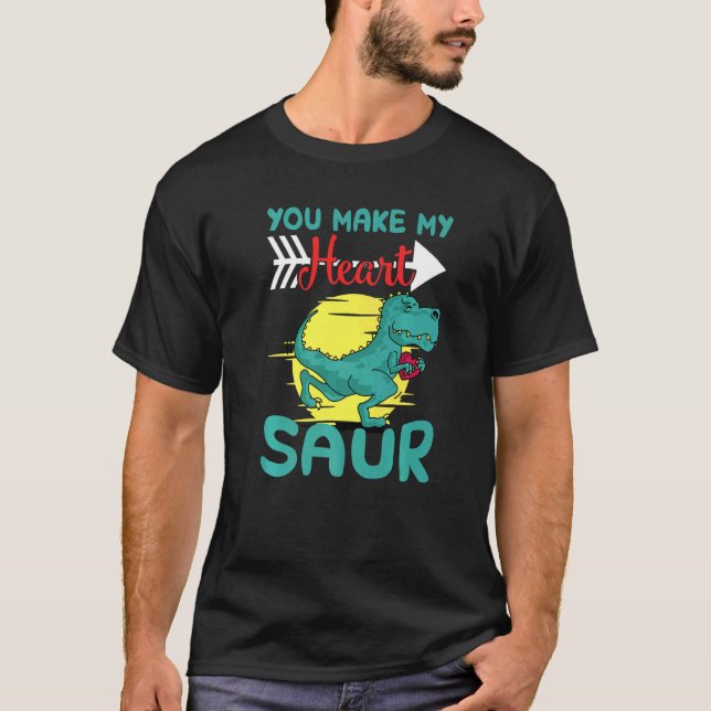 Camiseta Você Faz Meu Coração Saur (Frente)