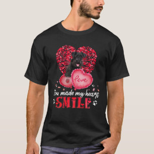 Camiseta Você Faz Meu Coração Sorrir Miniatura Schnauzer
