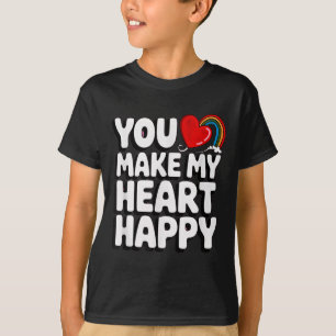 Camiseta Você Faz Minhas Crianças Felizes Para Crianças