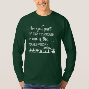 Camiseta Você Faz Parte Da Multidão Inn? Natal cristão