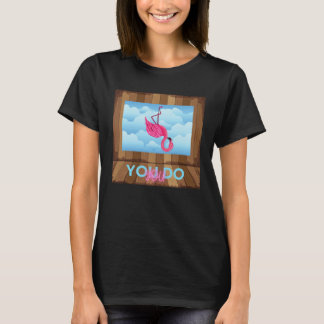 Camiseta Você faz Você Flamingo de Cabeça para Baixo