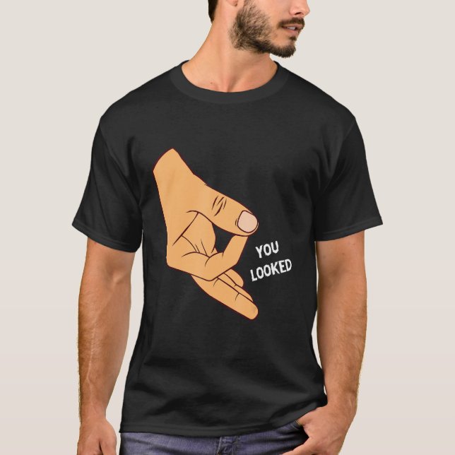 Camiseta Você Fez Você Parecer Um Jogo De Dedo Em Círculo,  (Frente)