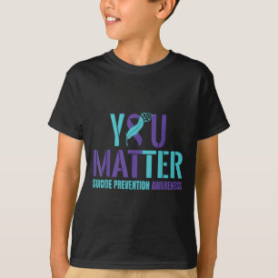 Camiseta Você - Fita de Conscientização Roxa Azul Claro Pre