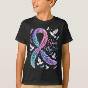 Camiseta Você Fita de Conscientização sobre Suicídio Pombo 