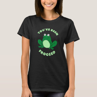 Camiseta Você Foi Frogado Meme de Sapo Fofo