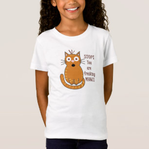 Camiseta Você Freaking Meowt! T animal da chalaça