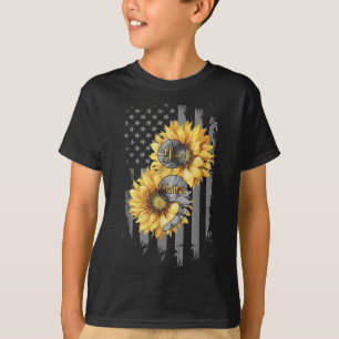 Camiseta Você Girassol Bandeira Americana Prevenção de Suic