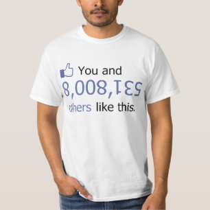 Camiseta Você gosta de 8008135 polegares acima