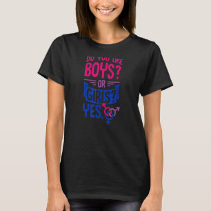 Camiseta Você Gosta De Meninos Ou Meninas Sim Orgulho Bisse