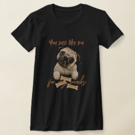 Camiseta Você gosta de mim para os meus peitos