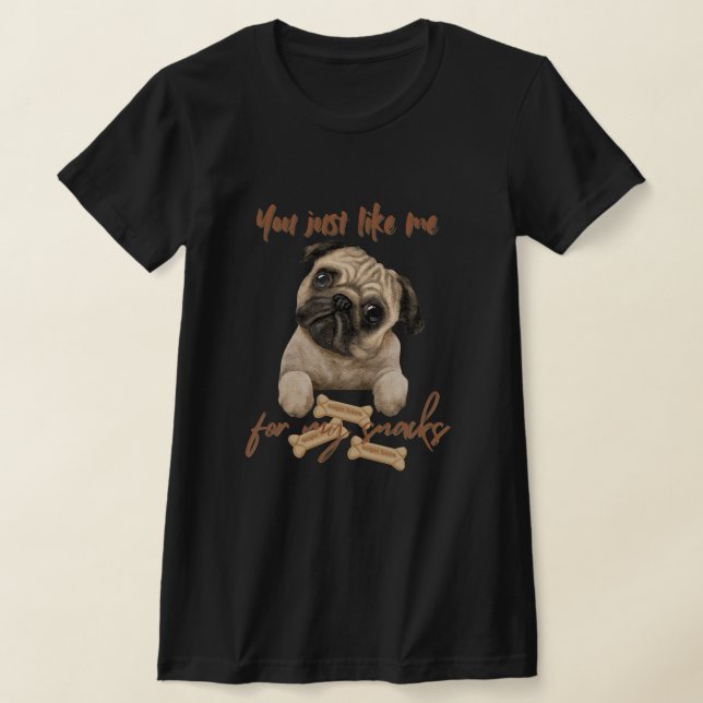 Camiseta Você gosta de mim para os meus peitos (Postura )