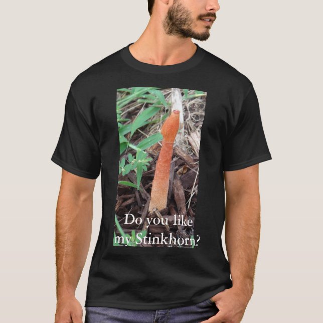 Camiseta Você Gosta Do Meu Chifre? Entusiasta de Mushroom (Frente)